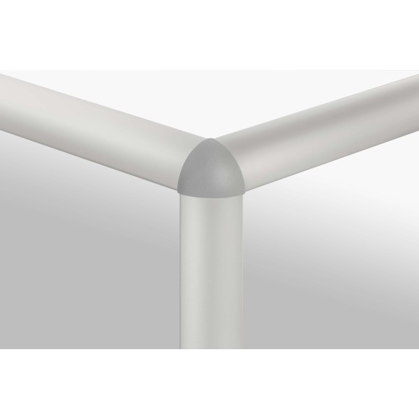 Verbinder-Abdeckkappe 8 R40-90°, grau ähnlich RAL 7042