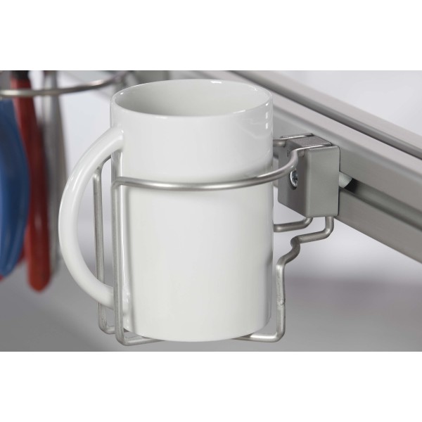 Tassenhalter 8, grau ähnlich RAL 7042