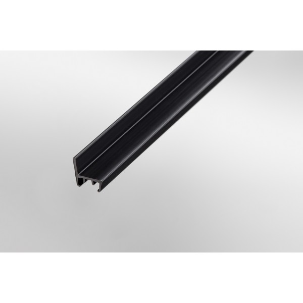 Gleitleiste D30 mit Führungssteg H13 ESD, schwarz ähnlich RAL 9005