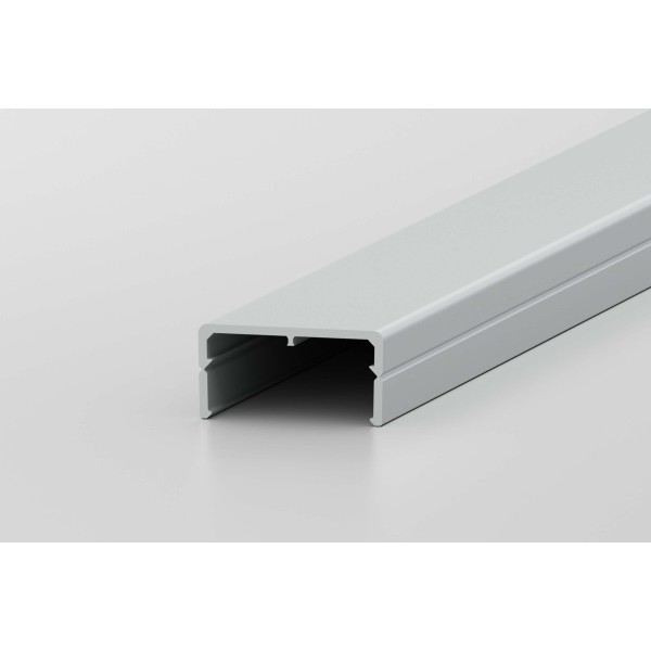 Universal-Halter 8 K, Deckelprofil 40x20, grau ähnlich RAL 7042