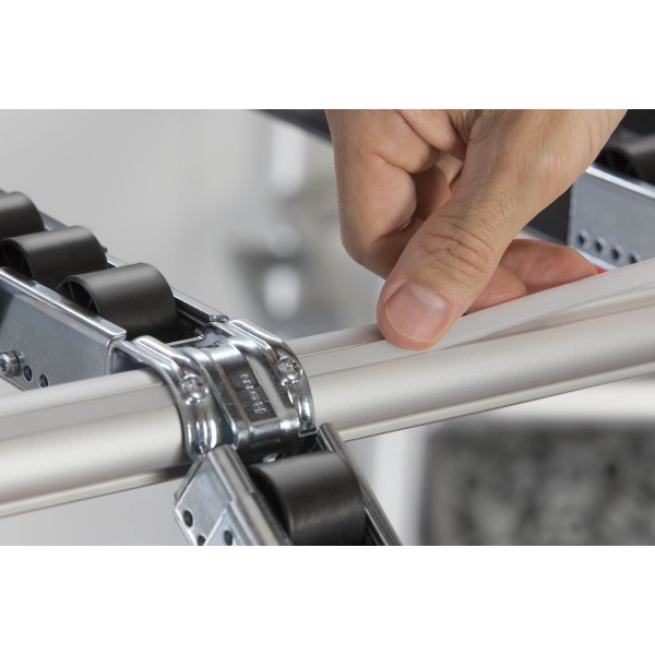 Abdeckprofil Profilrohr D30, grau ähnlich RAL 7042