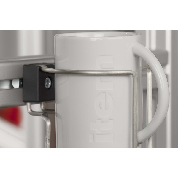 Tassenhalter 8, schwarz ähnlich RAL 9005