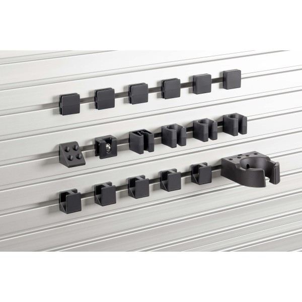 Halter-Sortiment, schwarz ähnlich RAL 9005