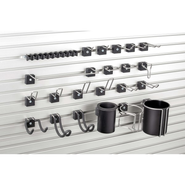 Haken-Sortiment, schwarz ähnlich RAL 9005