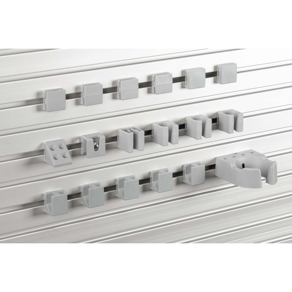 Halter-Sortiment, grau ähnlich RAL 7042