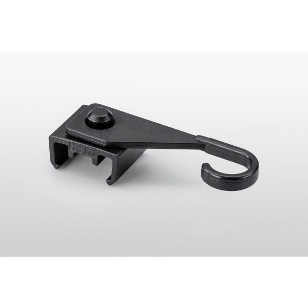 Haken D30-36 drehbar ESD, schwarz ähnlich RAL 9005
