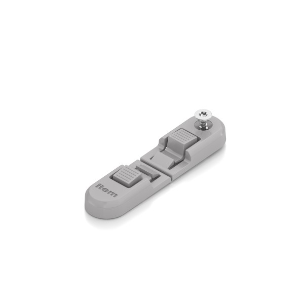 Lamellenhalter 8 PA 1-2mm, grau ähnlich RAL 7042