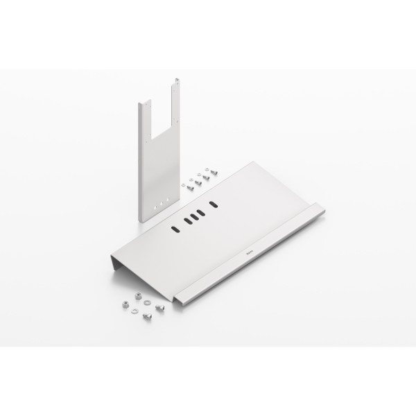 Monitorarm-Tastaturhalter, weißaluminium ähnlich RAL 9006