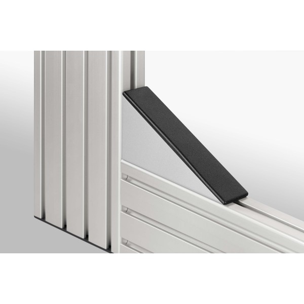Winkel 8 160x80 Zn, weißaluminium ähnlich RAL 9006