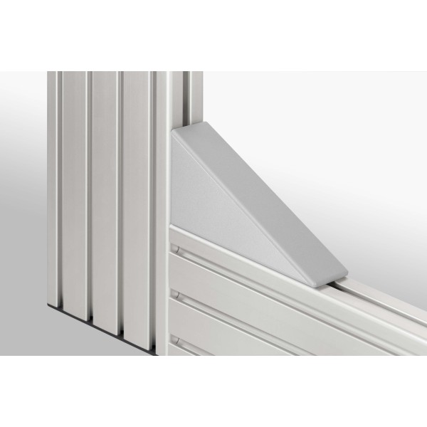 Winkel-Abdeckkappe 8 160x80, grau ähnlich RAL 7042