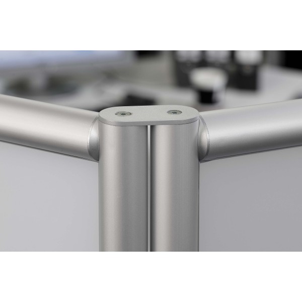 Lasche 8 D40/D40, weißaluminium ähnlich RAL 9006