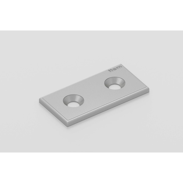 Lasche 8 40, weißaluminium ähnlich RAL 9006