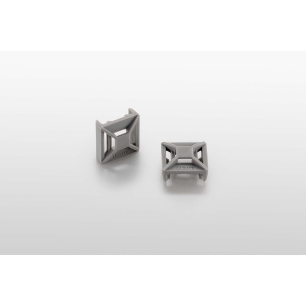 Universal-Halter D30, grau ähnlich RAL 7042