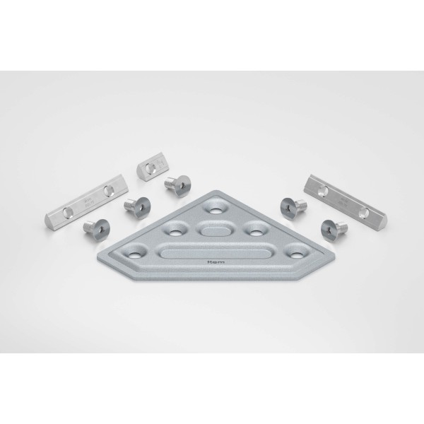 Knotenblechsatz 8 40 120x120-90°