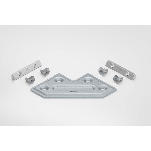 Knotenblechsatz 8 40 120x120-90° D