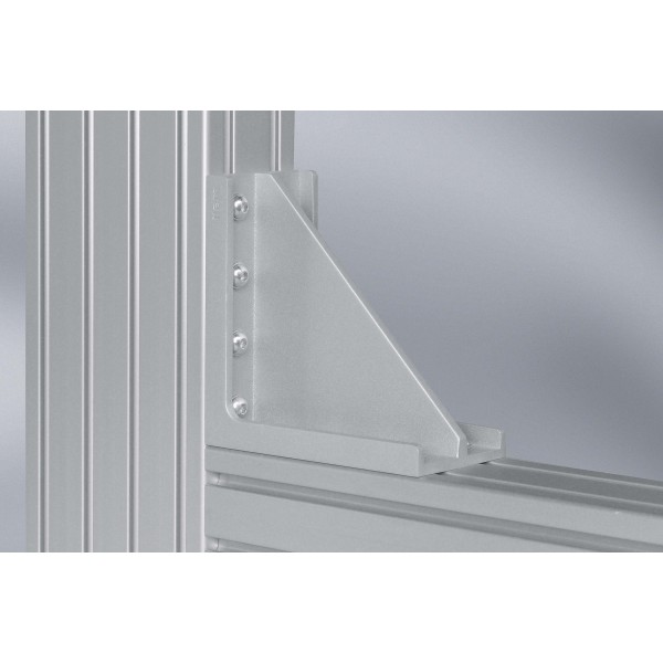 Winkel 12 240x240 Al M12, weißaluminium ähnlich RAL 9006